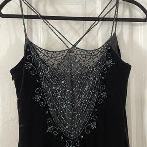 Dave & Johnny Black Velvet dress